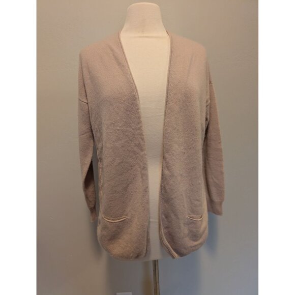 Joie Womens XS Beige 100% Cashmere Open Front Cardigan Neutral Luxury - Picture 1 of 4